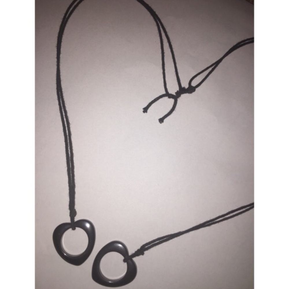 2 Metal Heart-Shaped Friendship Necklaces
